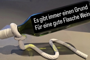 Schwebender Flaschenhalter